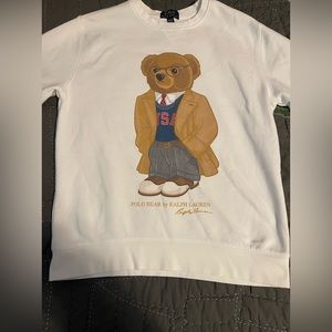 Polo Ralph Lauren Boys Custom Polo Bear Crewneck Size XL